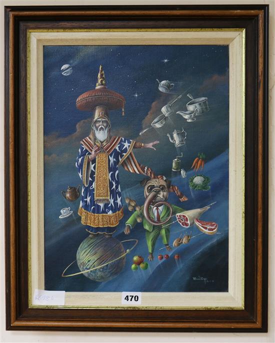 Edwin Cripps oil on canvas Untitled signed and dated 1978 39 x 29cm.